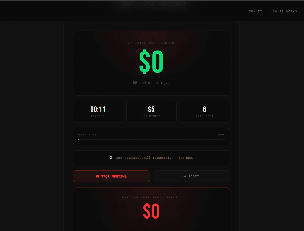 MeetingBurn screenshot 2