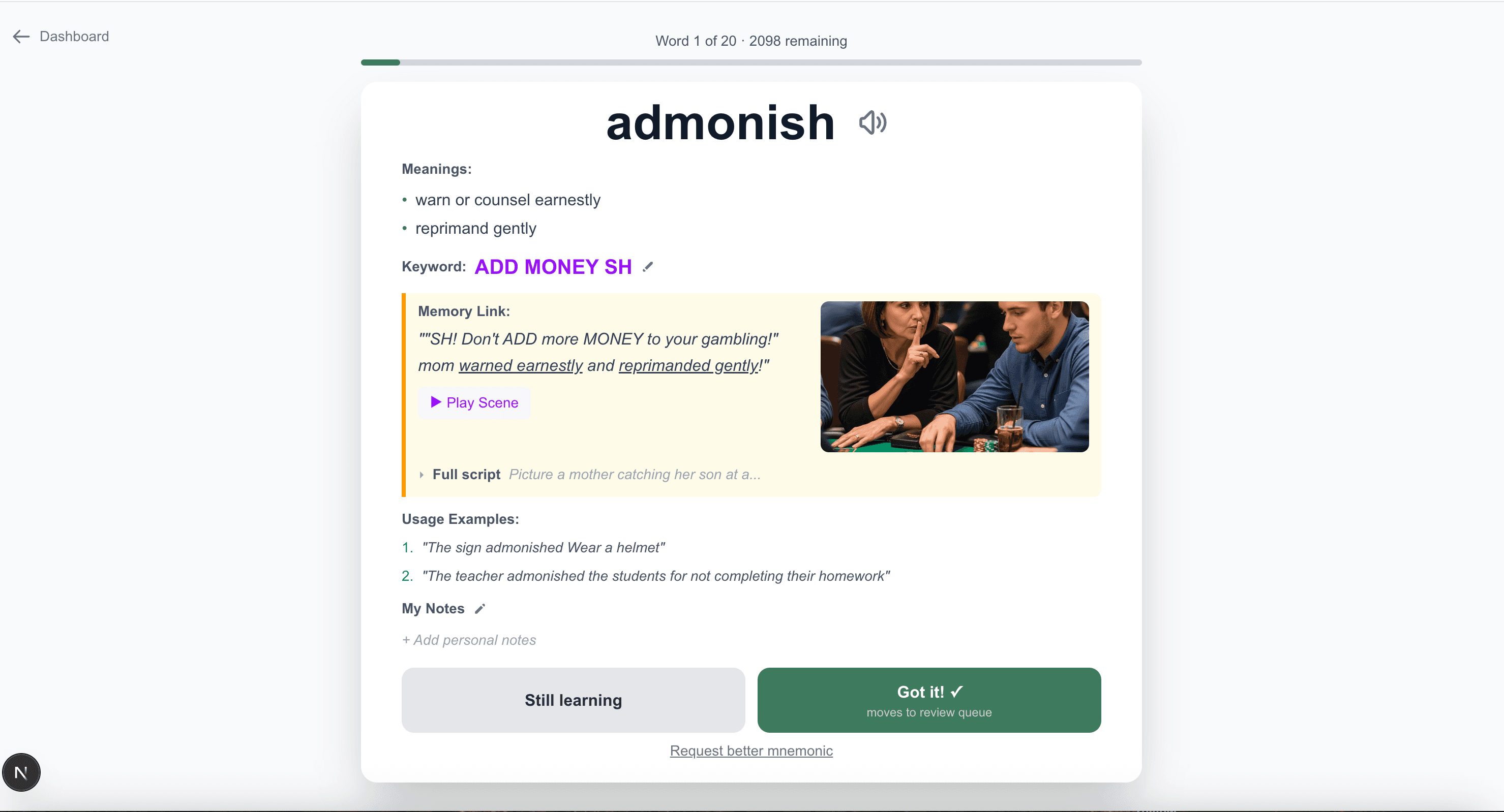 VocabularyFast screenshot 3