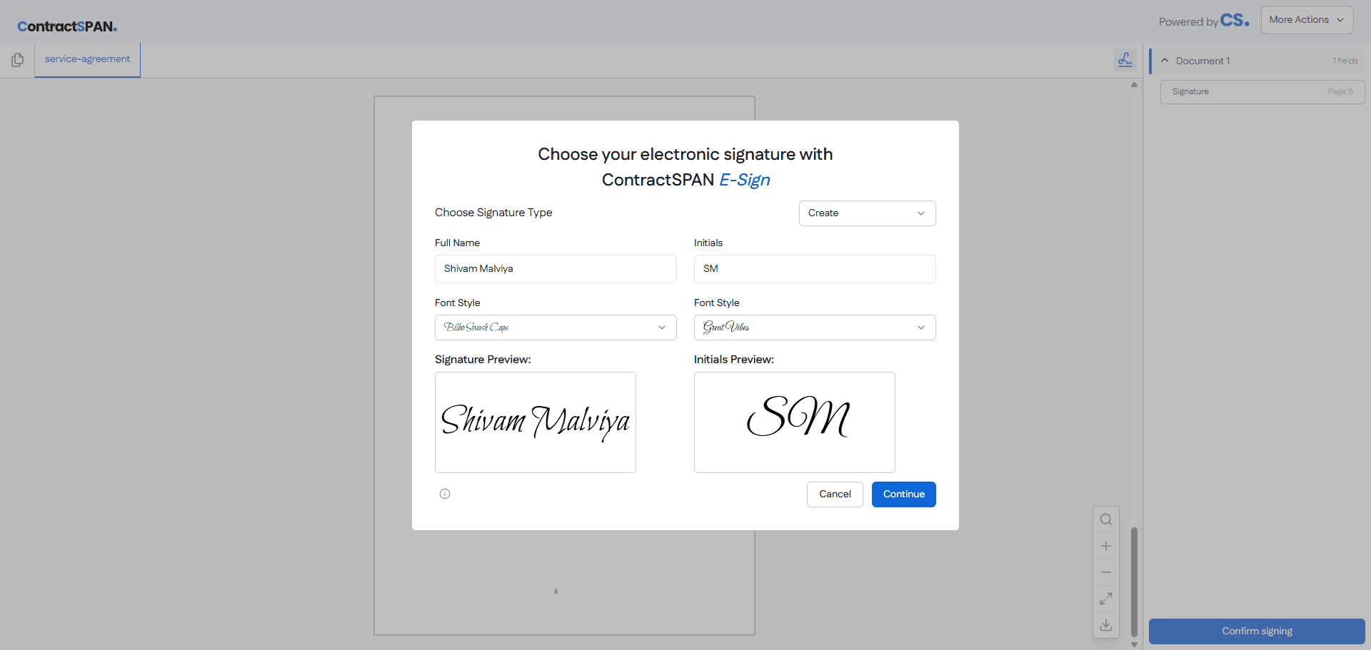 ContractSPAN screenshot 6