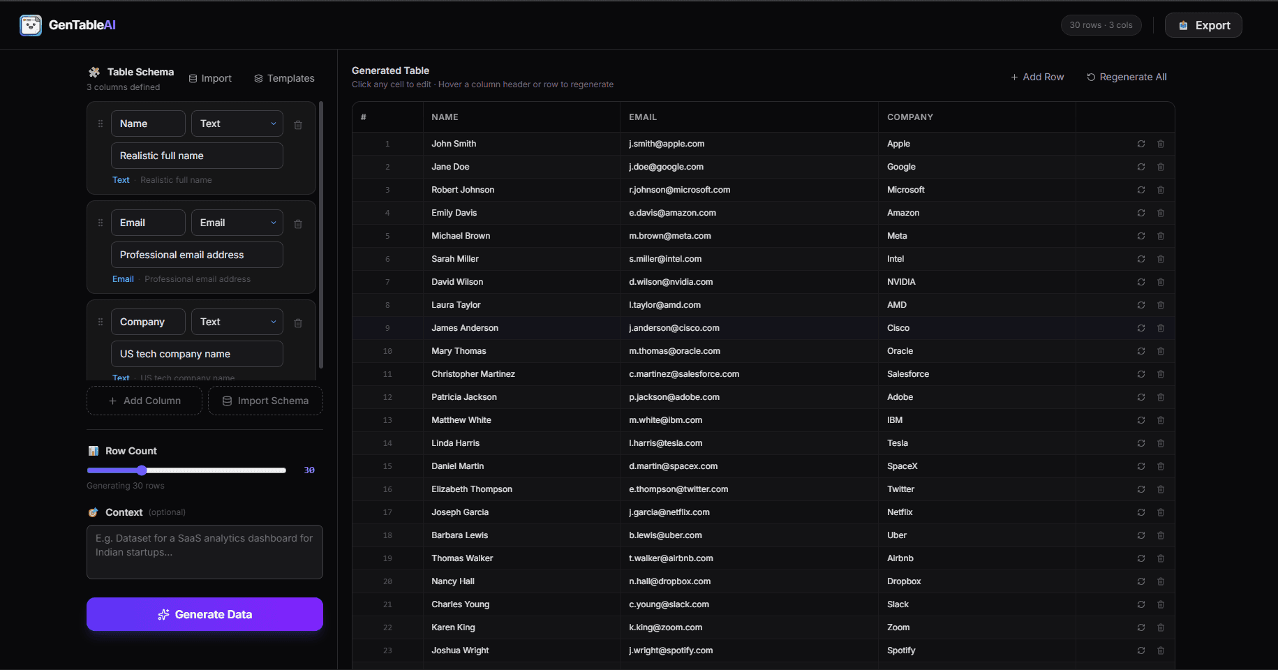 GenTable AI screenshot 5
