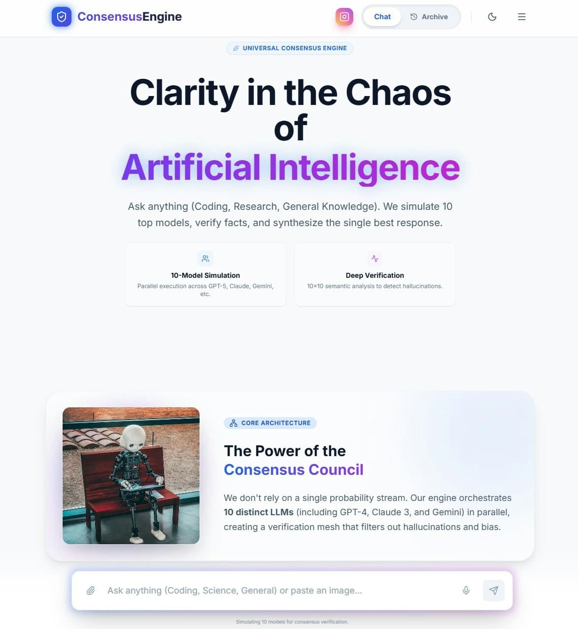 Consensus Engine screenshot 2