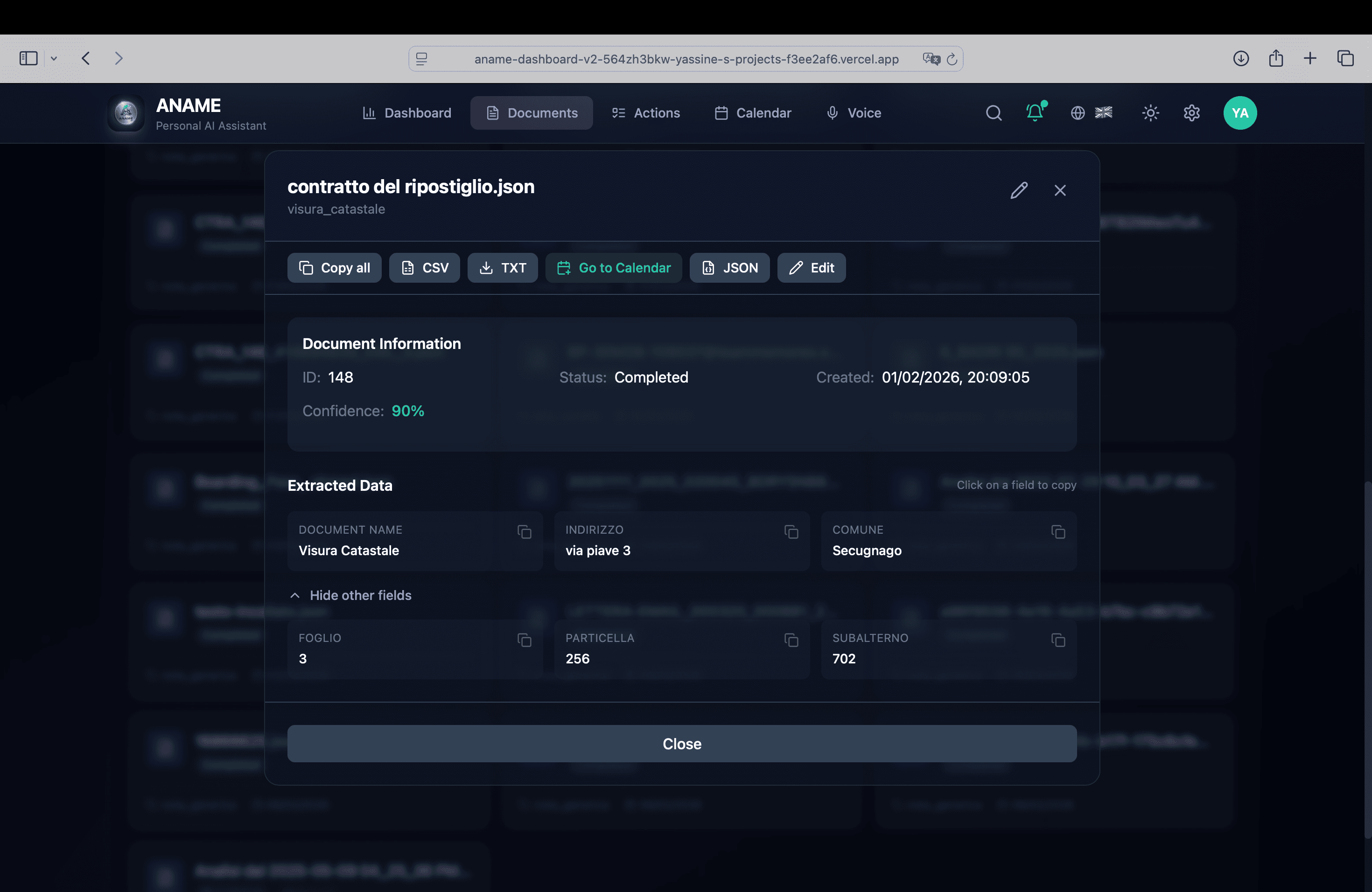 ANAME AI screenshot 2