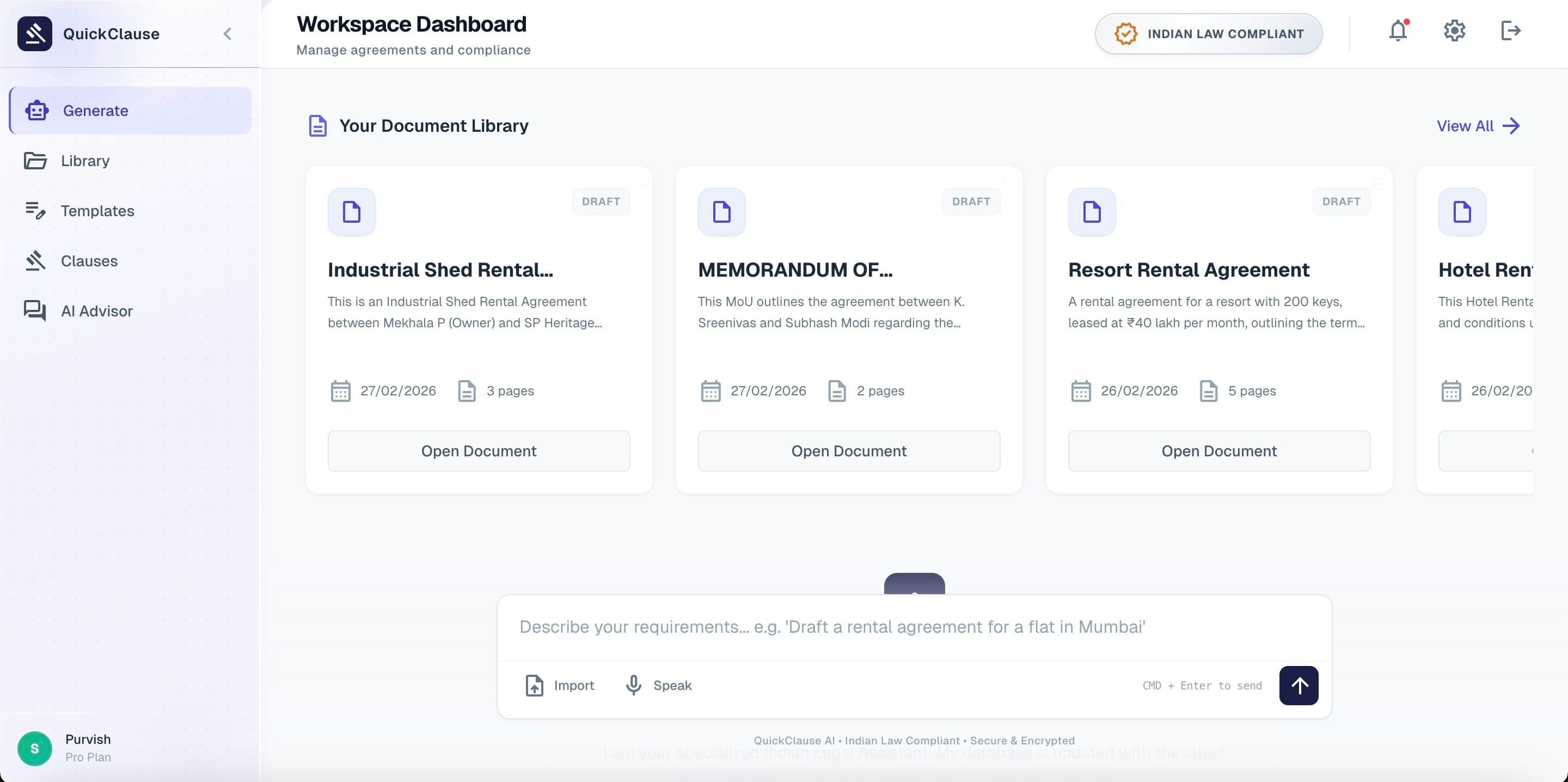 QuickClause screenshot 1