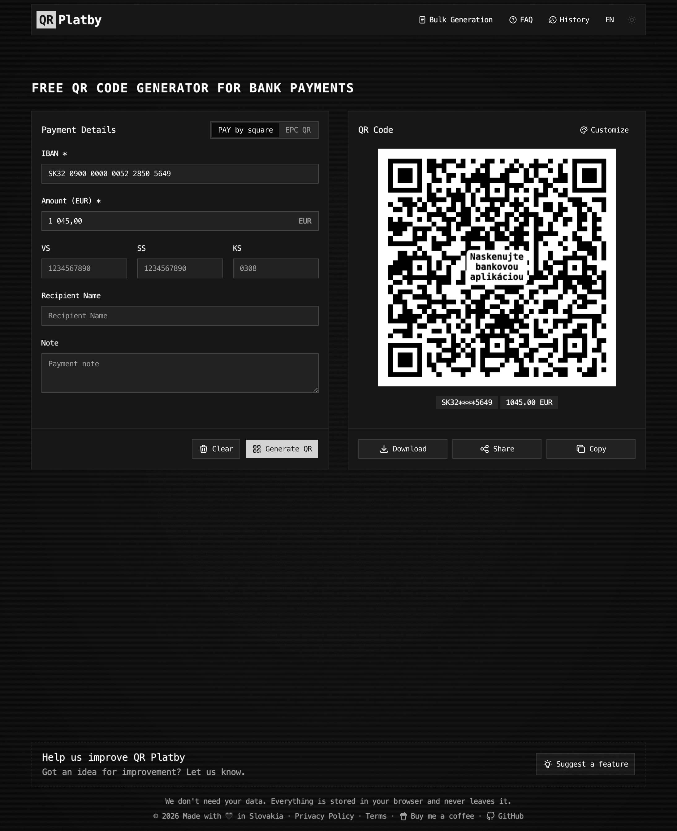QR Platby screenshot 3
