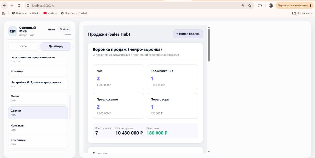 EVA AI CRM screenshot 1