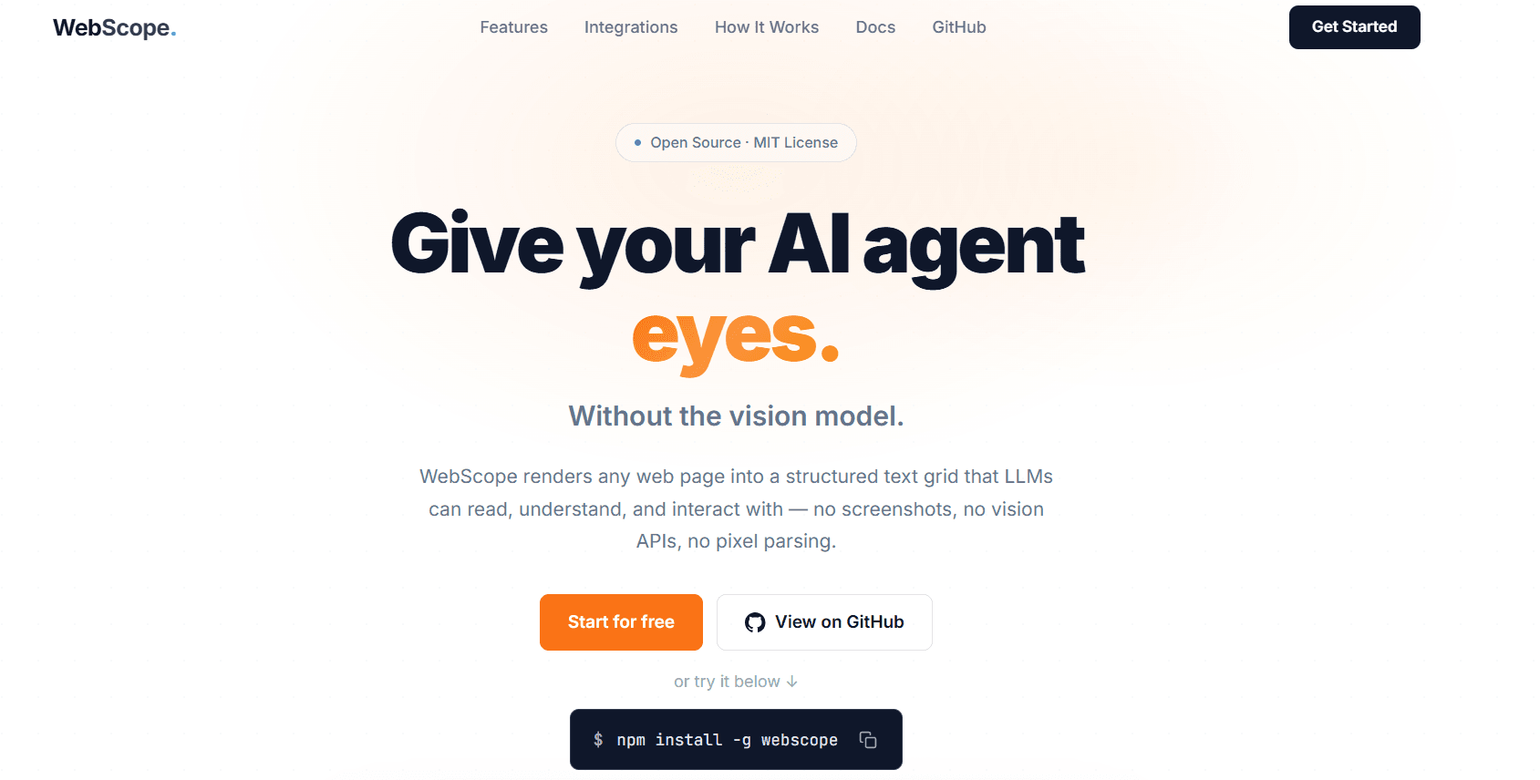 WebScope screenshot 1