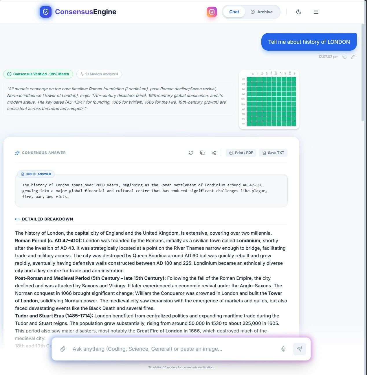 Consensus Engine screenshot 3
