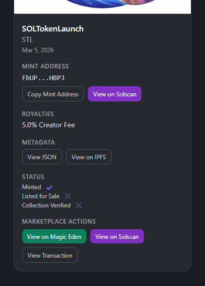 Solana NFT Creator screenshot 2