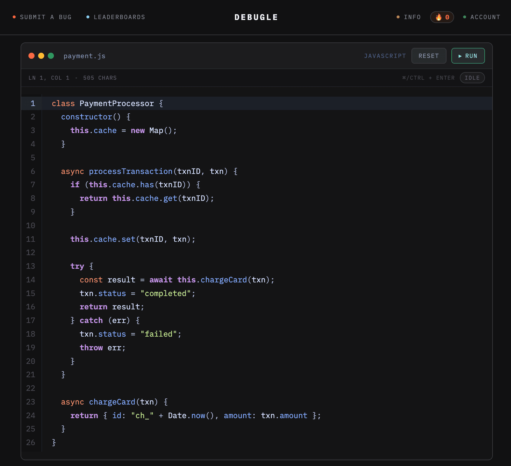 Debugle screenshot 1