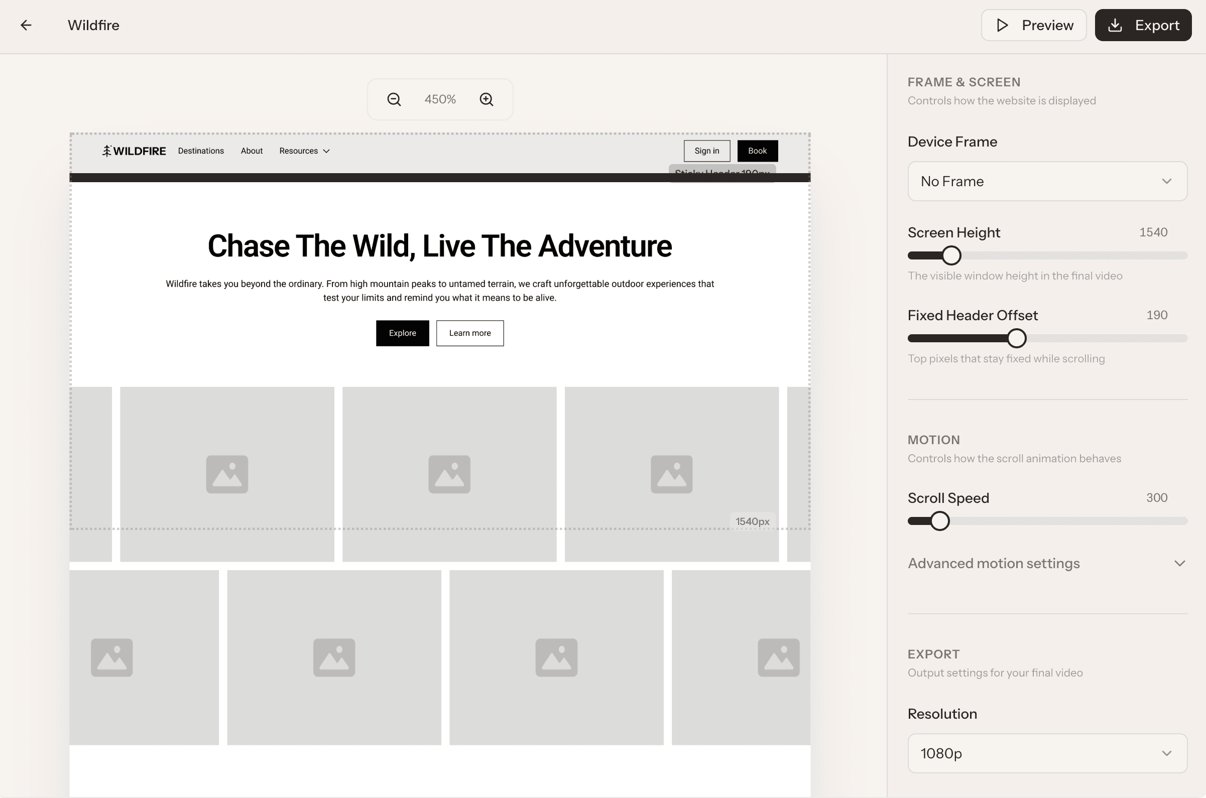 Scrollify — Turn screenshots into videos screenshot 1