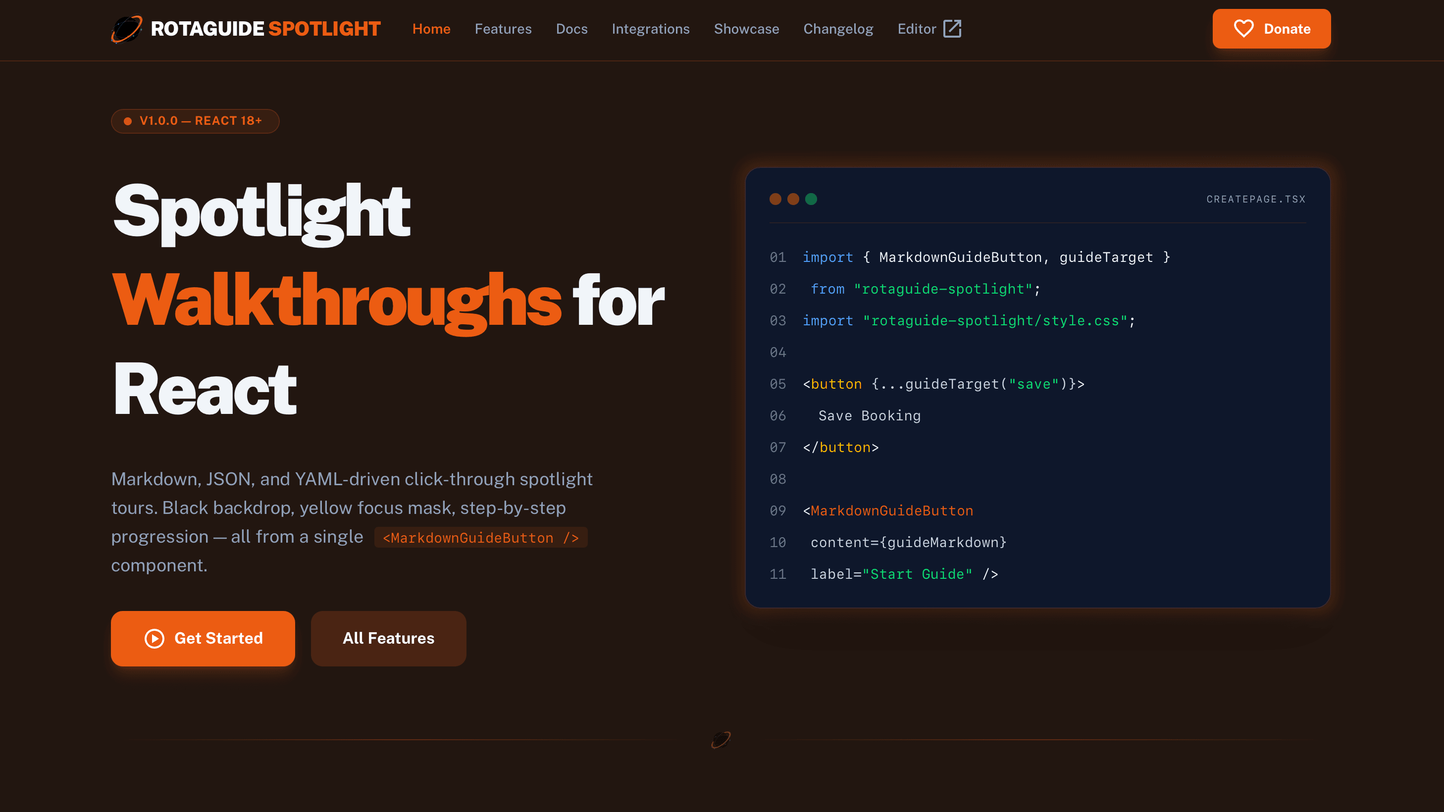 RotaGuide Spotlight screenshot 1