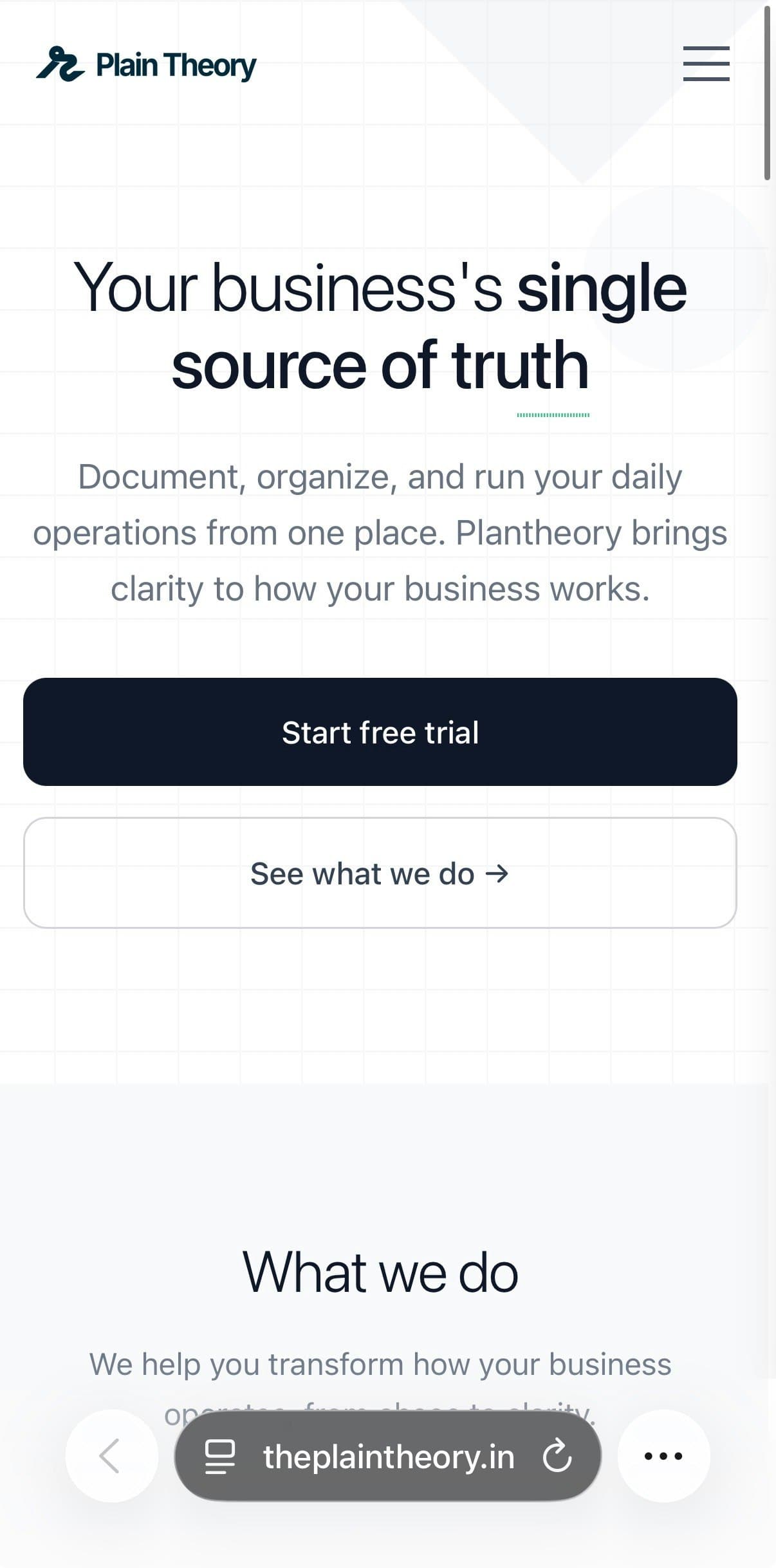 Plantheory screenshot 1