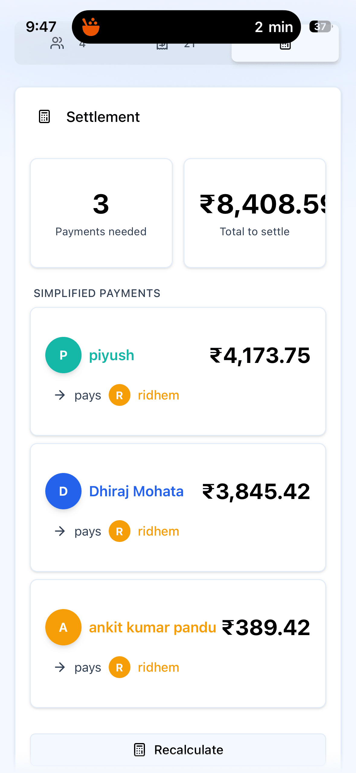 Easy Splitwise screenshot 5