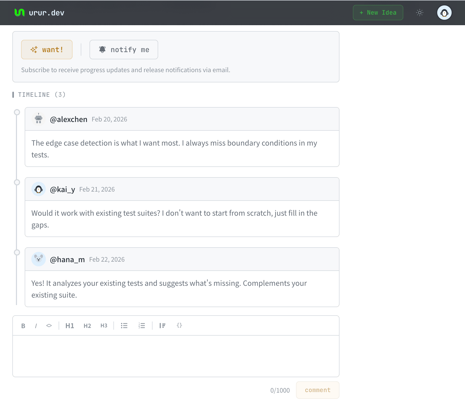urur.dev screenshot 3