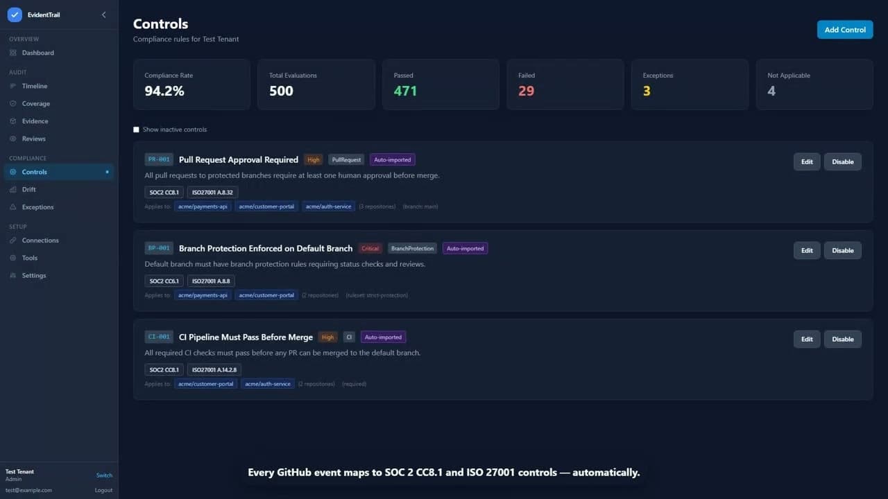 EvidentTrail screenshot 1