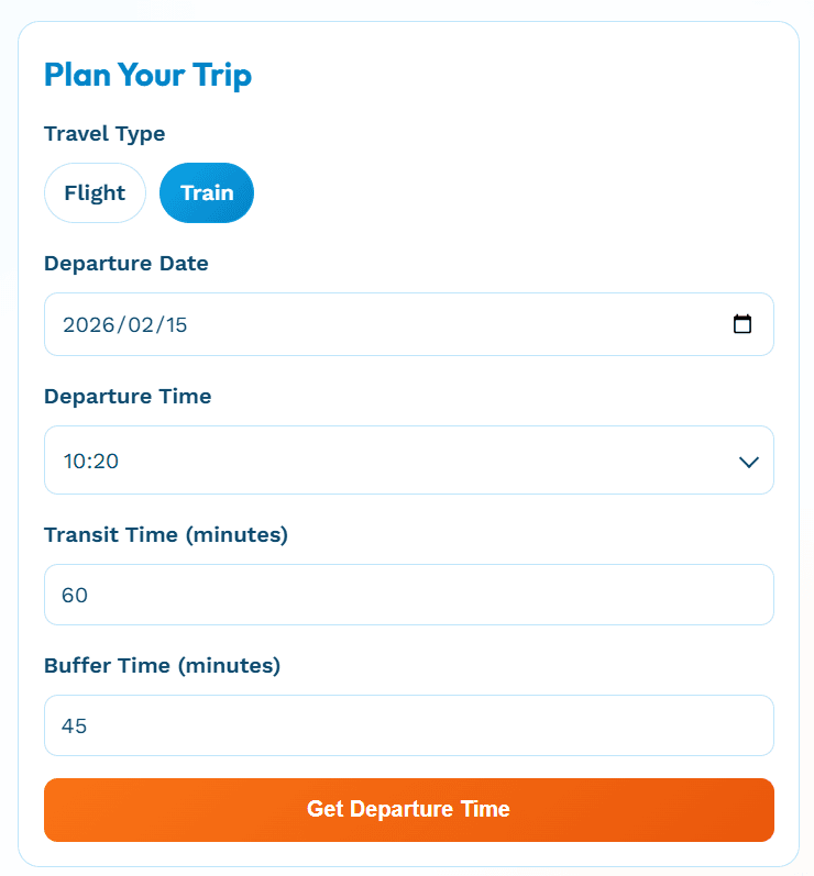 TravelTime Planner screenshot 1
