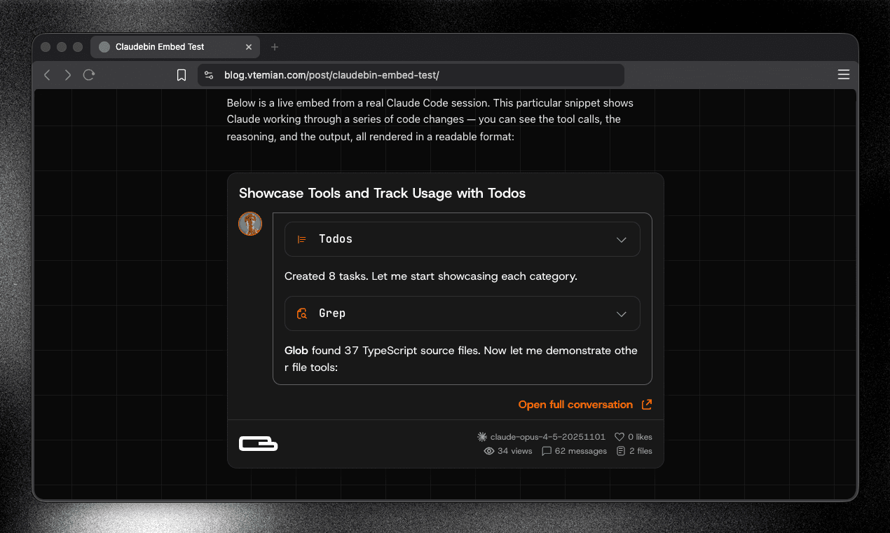 Claudebin screenshot 4