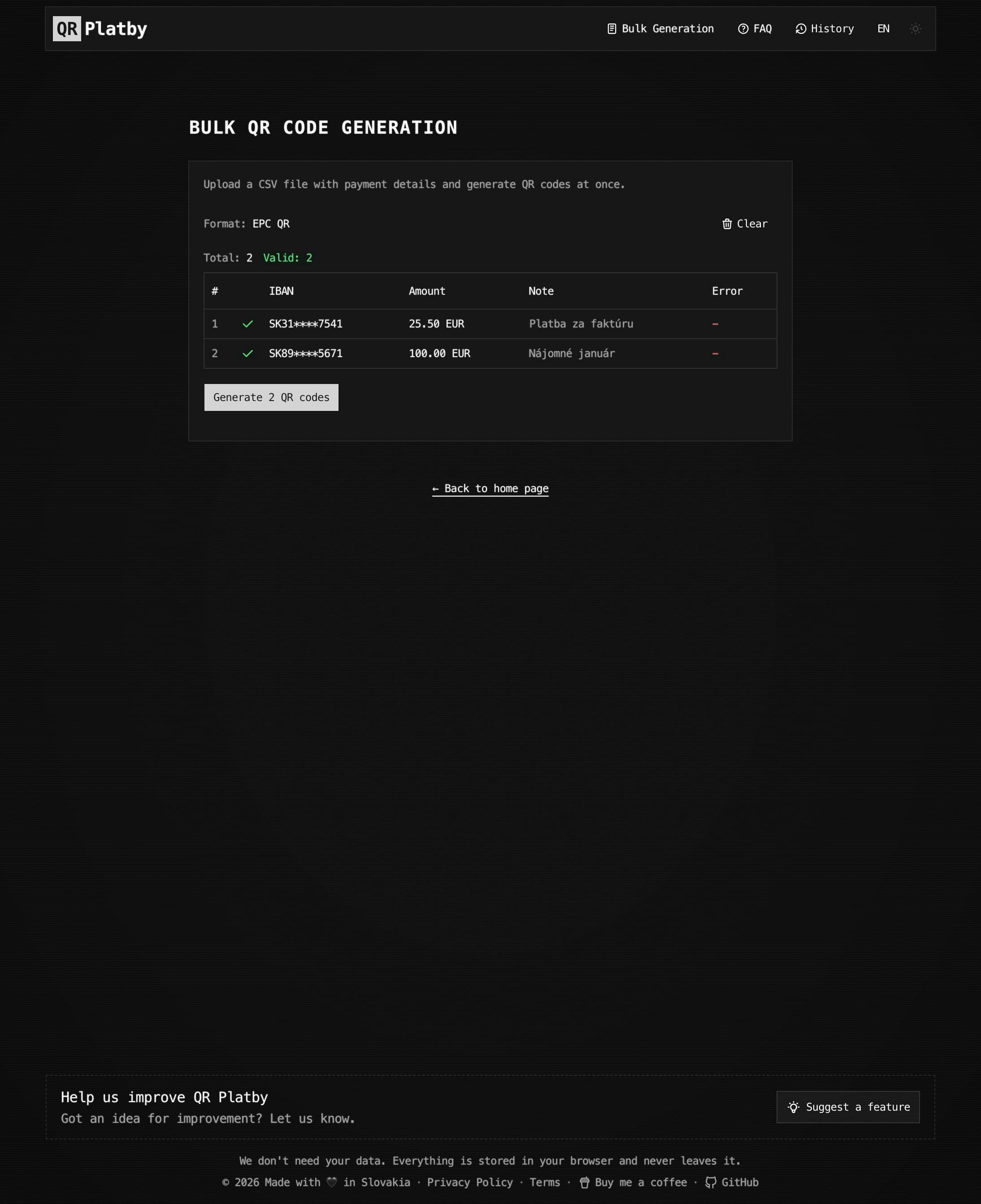 QR Platby screenshot 4