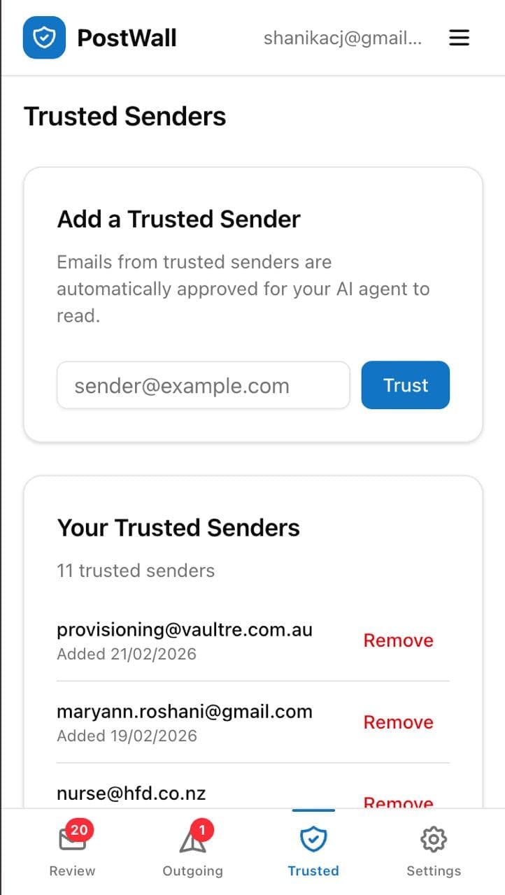 Postwall screenshot 4