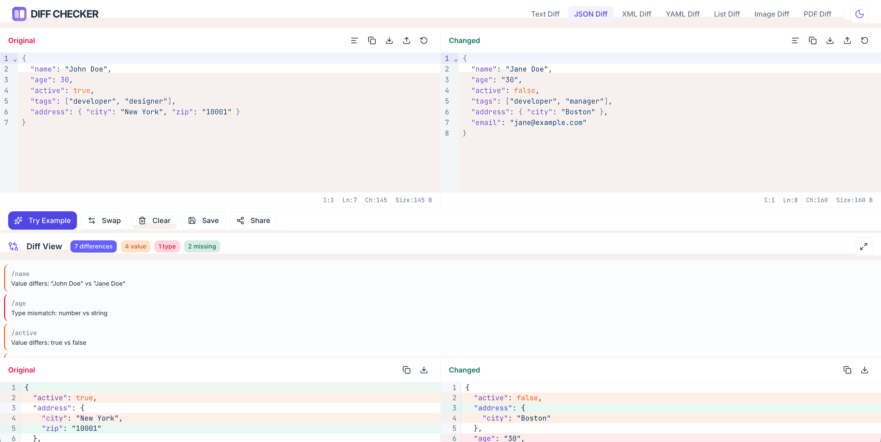 Diff Checker screenshot 3