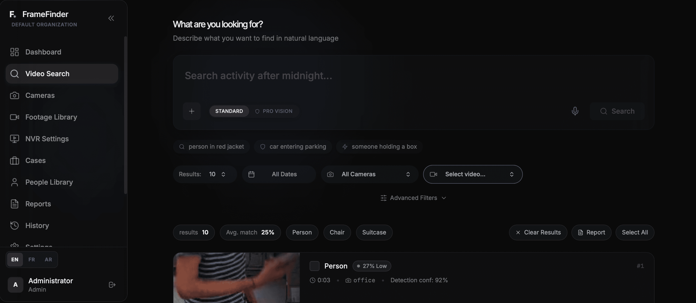 FrameFinder screenshot 2