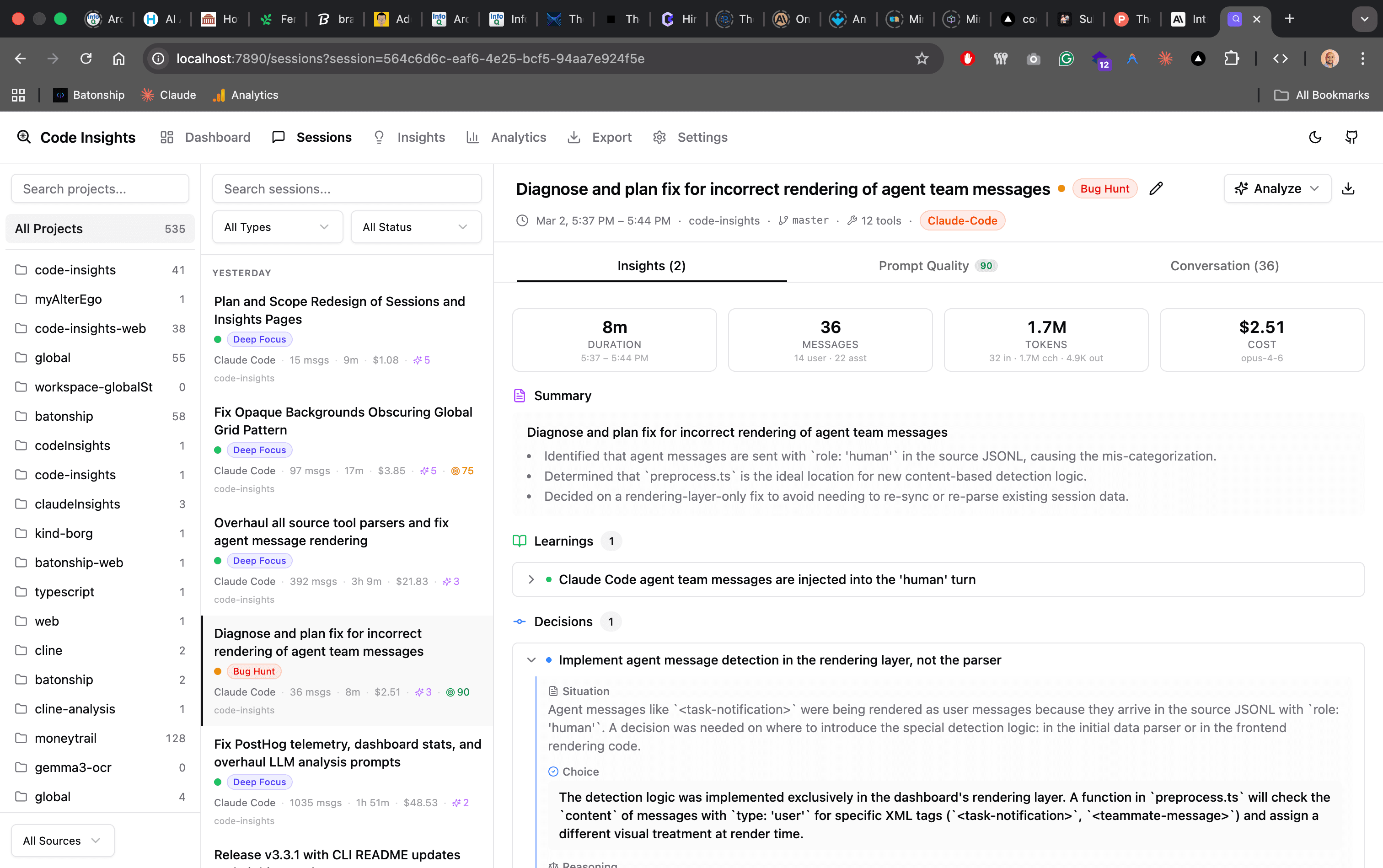 Code Insights screenshot 3