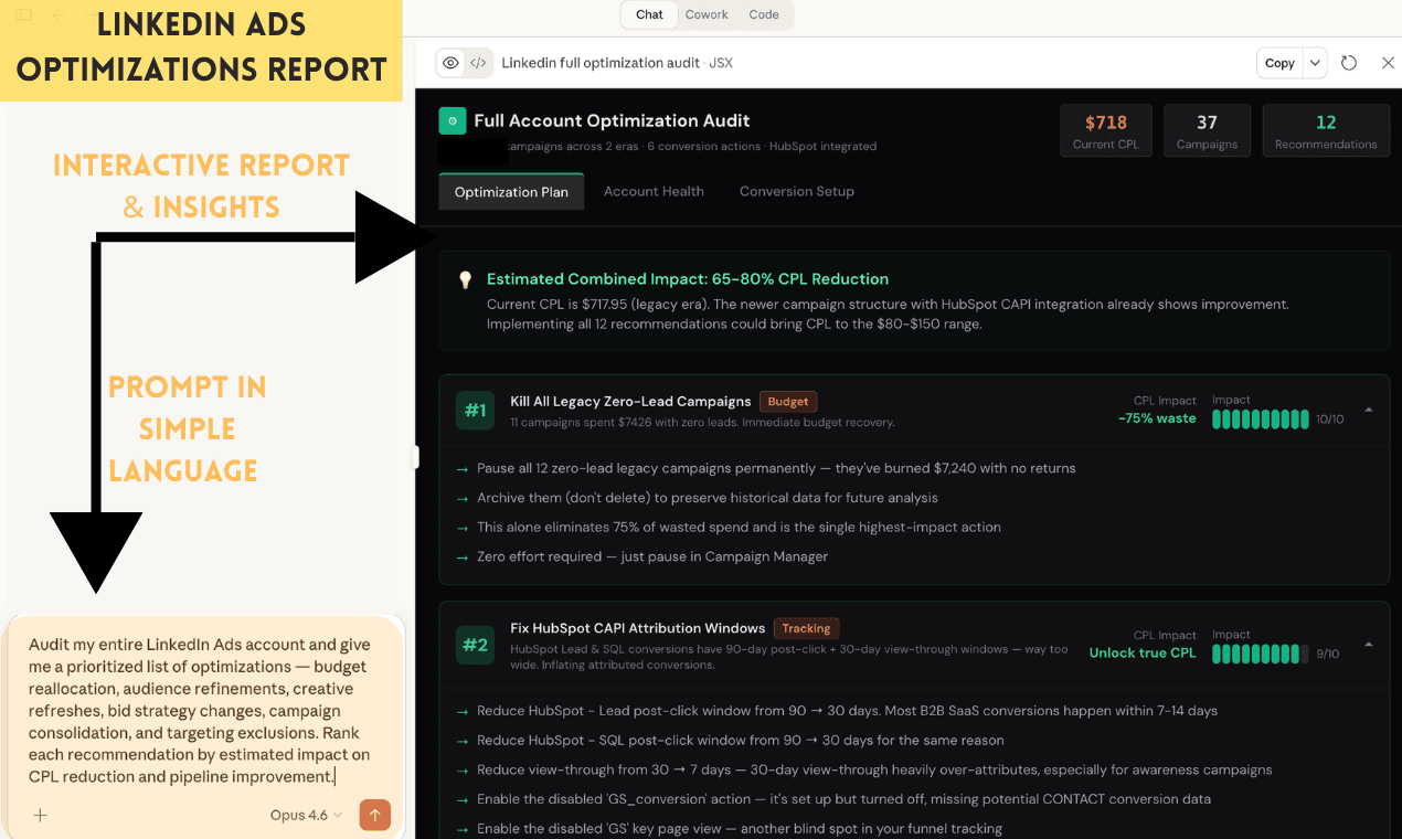 GrowthSpree's LinkedIn Ads MCP screenshot 3