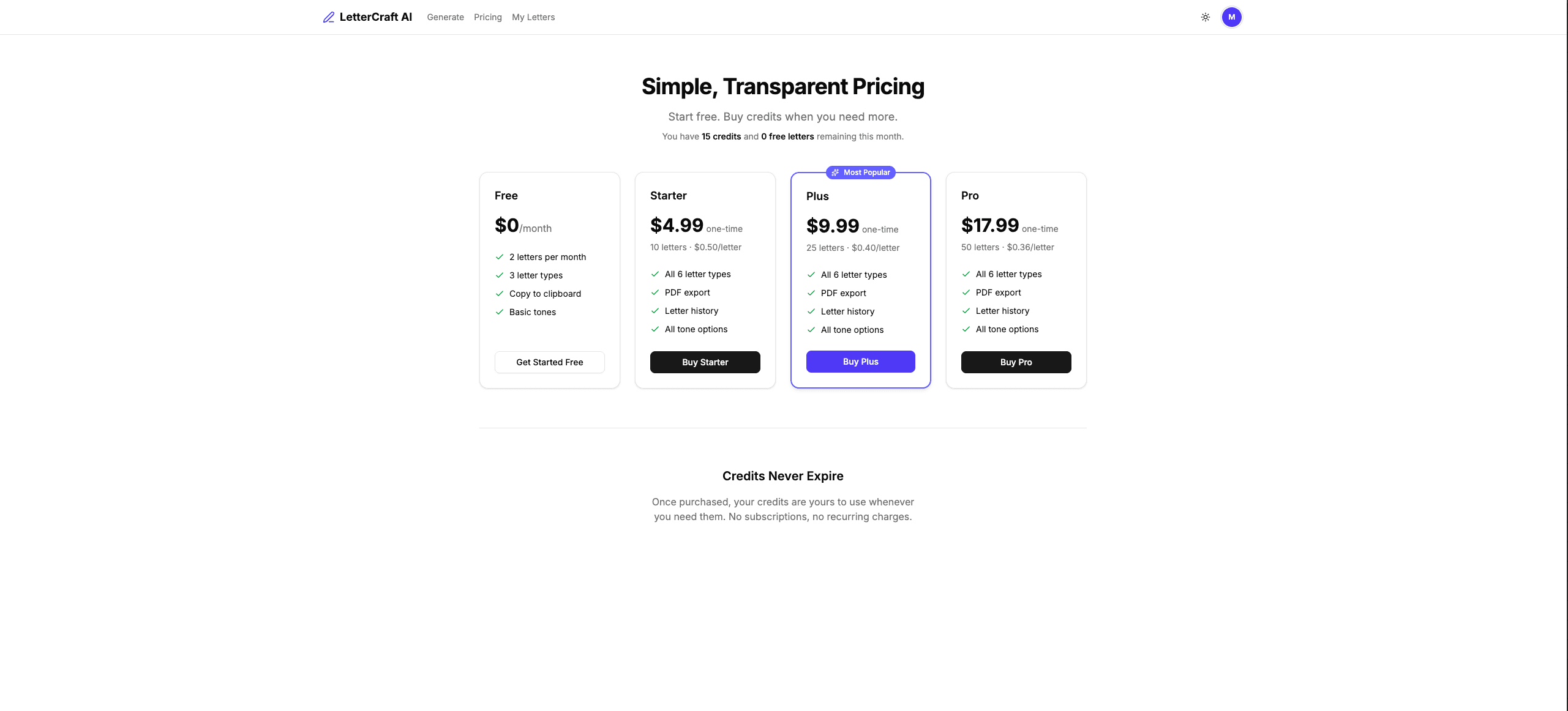 LetterCraft AI screenshot 3