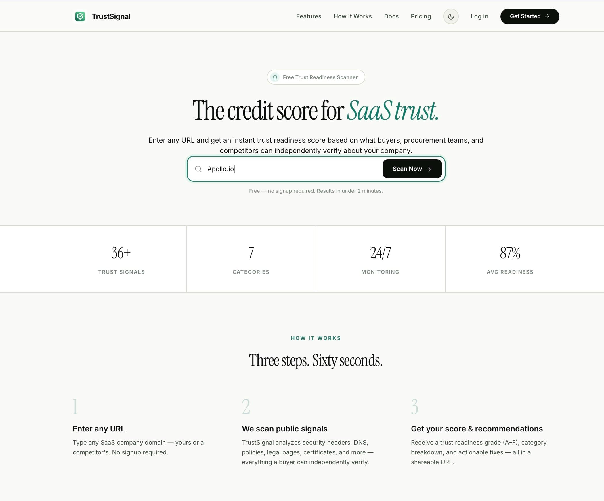 TrustSignal screenshot 2