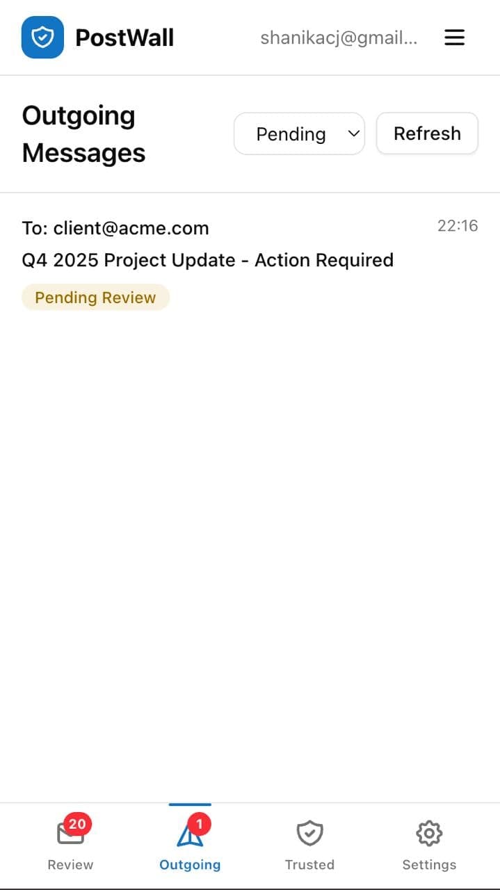 Postwall screenshot 1