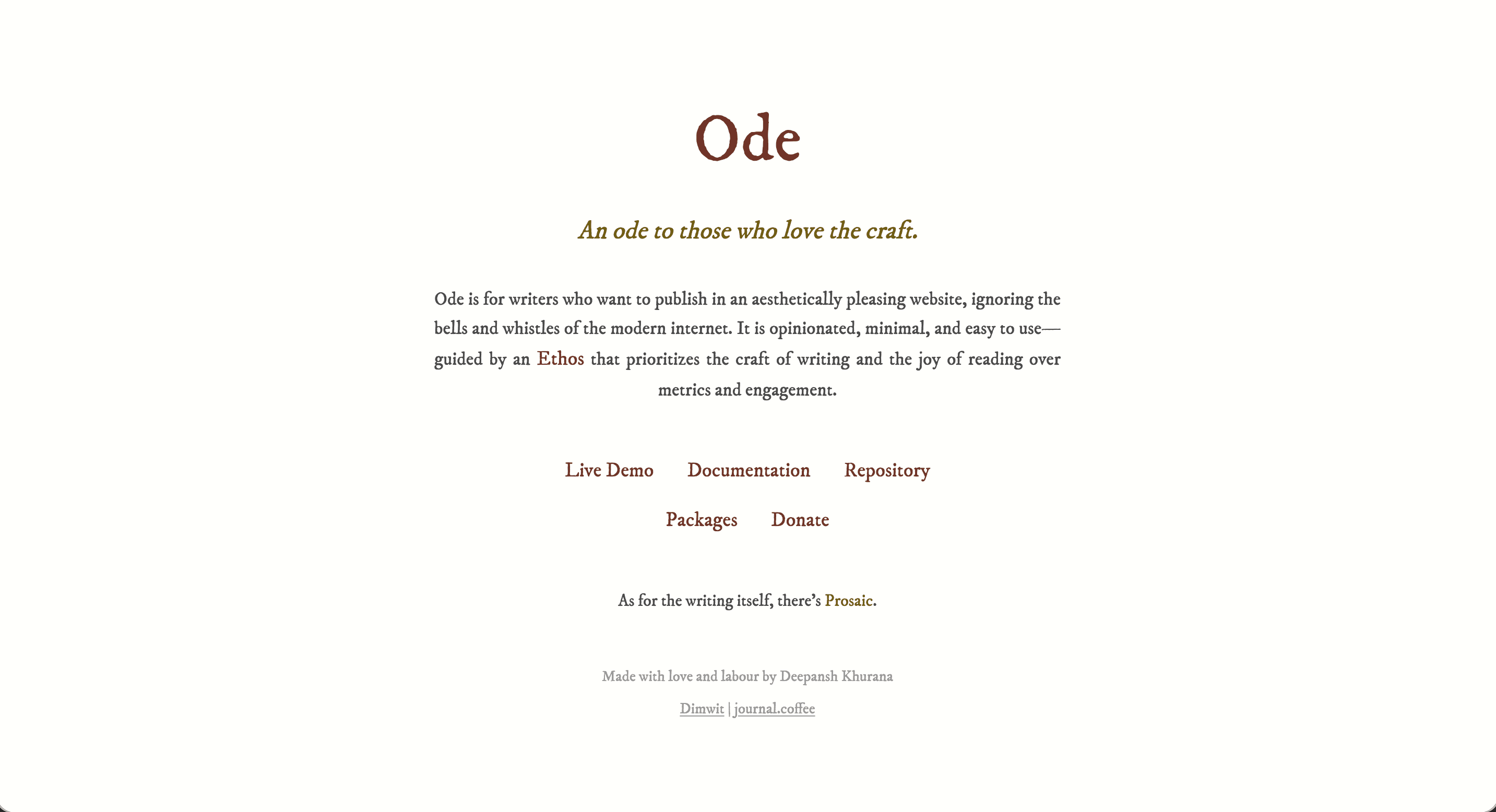 Ode screenshot 1