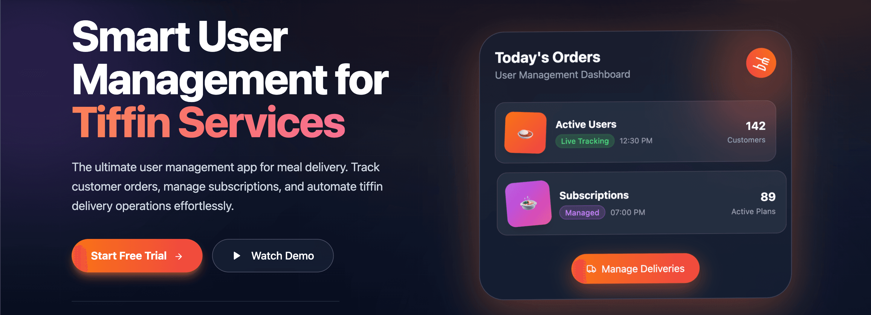 TiffinHub screenshot 2