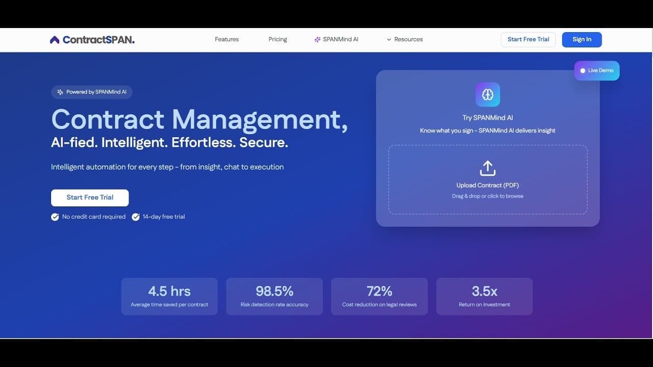 ContractSPAN screenshot 1